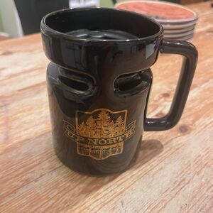 Hotjo Up north Non Slip Base Travel Mug Black Coffee Mug HIGH END